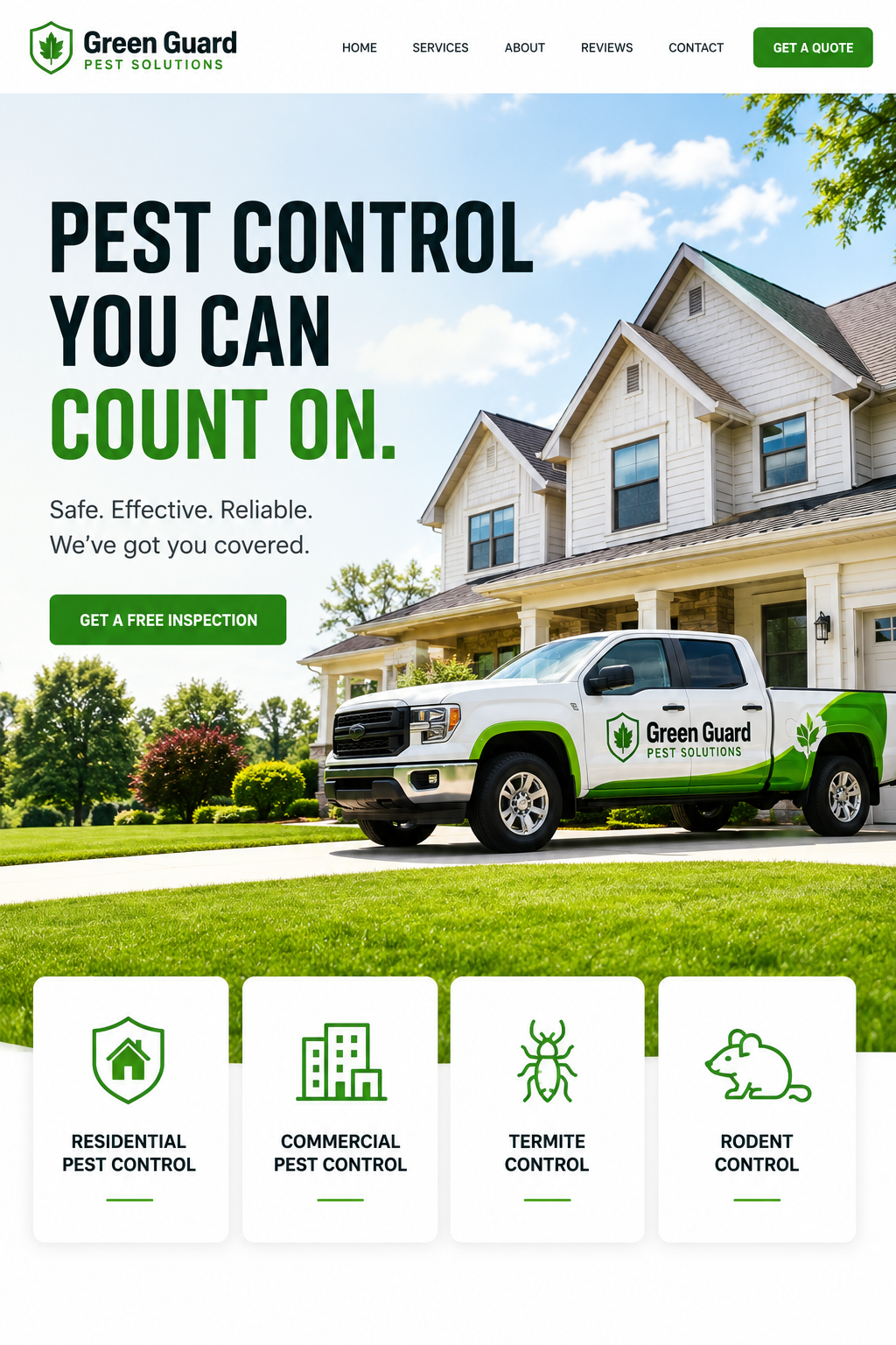 Green Guard Pest Solutions — concept design